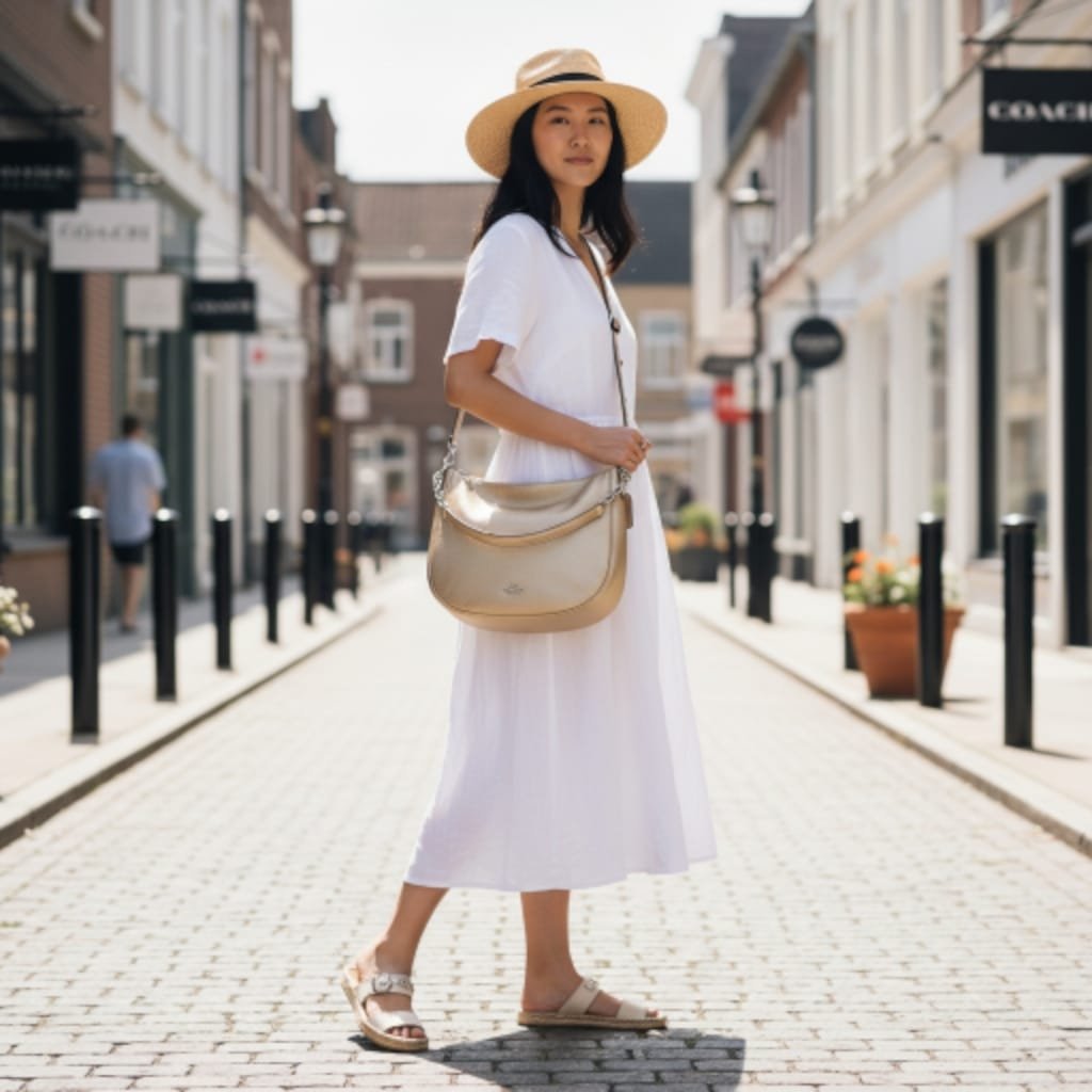 Preloved | Coach Elle Hobo Platinum — Elegan, Premium dan Tetap Nyaman Dipakai!