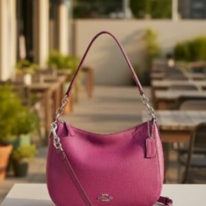 Preloved | Coach Elle Hobo Raspberry — Bold, Chic and Super Elegant!