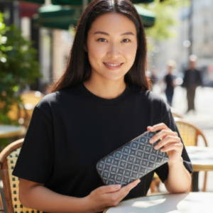 Preloved | Fossil Sydney Signature Fan Blue Diamond – Simple, Stylish and Budget-Friendly!