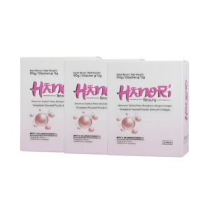 HANORI PAKET GLOWING INTENSIVE – ISI 3 BOX (30 SACHET)