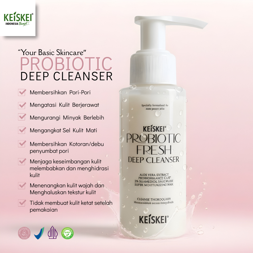 Paket KEISKEI Probiotic Basic Care | Basic Skincare Wajib untuk Kulit Bersih, Seimbang & Terawat - Gambar 2