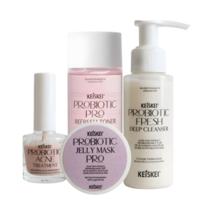 Paket KEISKEI Probiotic COMPLETE SYSTEM | Solusi Total untuk Kulit Berjerawat & Berminyak